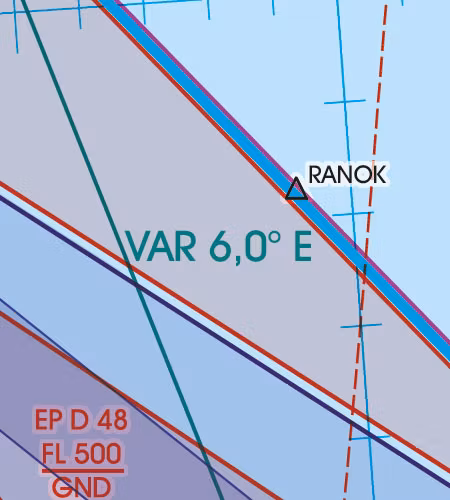VFR Karta Polen Sydost 1:500 000