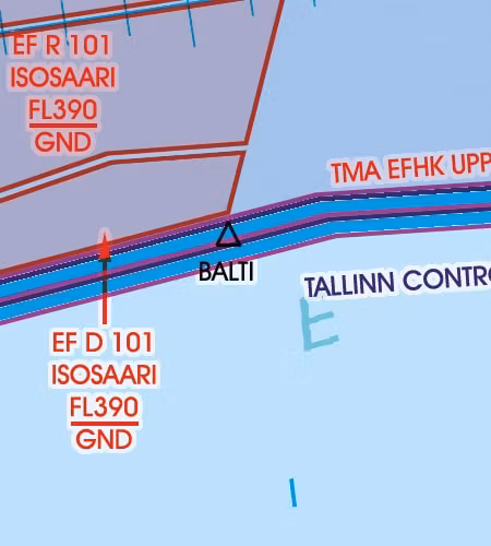 VFR Karta Estland 1:500 000