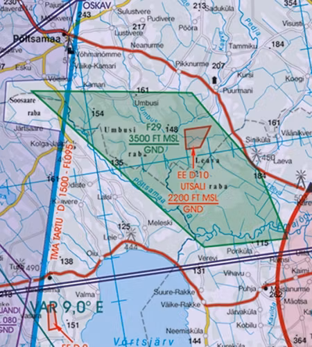 VFR Karta Estland 1:500 000