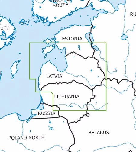 VFR Karta Lettland 1:500 000