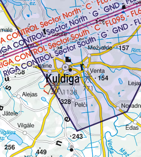 VFR Karta Lettland 1:500 000