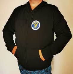 Hoodie med blixtlås