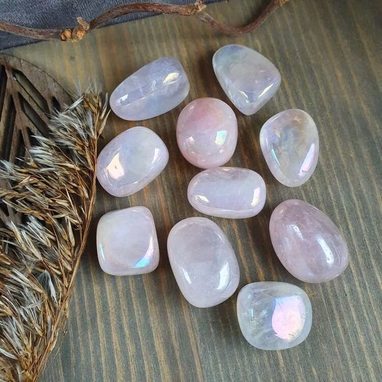 Trumlad Rosenkvarts Aura 10-15 g S