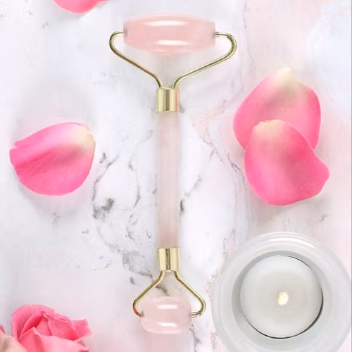 Gua Sha Ansiktsroller Rosenkvarts