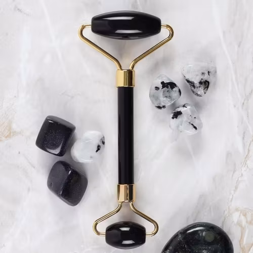 Gua Sha Ansiktsroller Obsidian