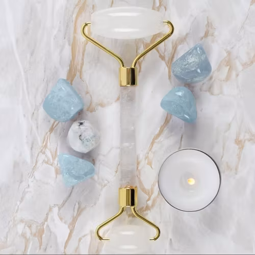 Gua Sha Ansiktsroller Bergkristall