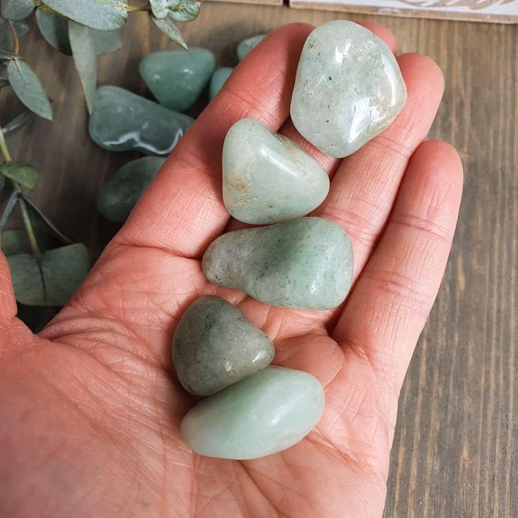 Trumlad grön Aventurin 10-15 g S