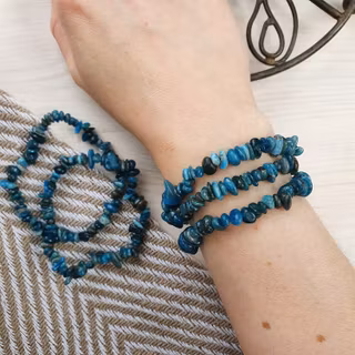 Armband med Apatit 19 cm