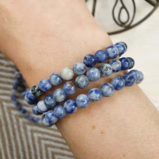 Armband Blåfläckig Jaspis 19 cm