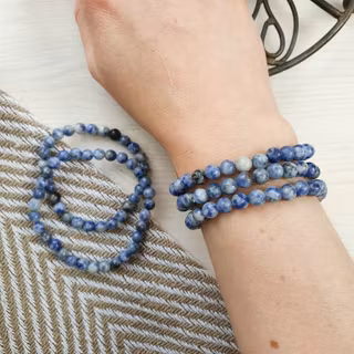 Armband Blåfläckig Jaspis 17 cm