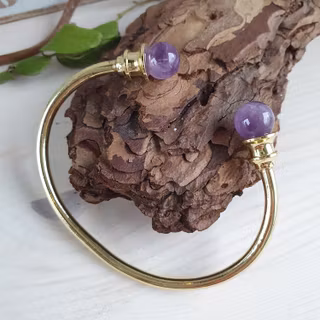 Armring Ametist mässing onesize