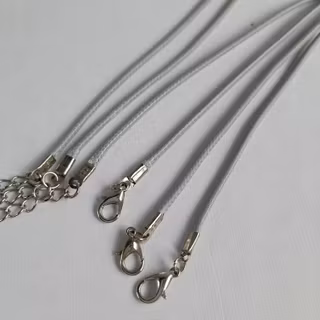 Halsband vaxad bomull Grå