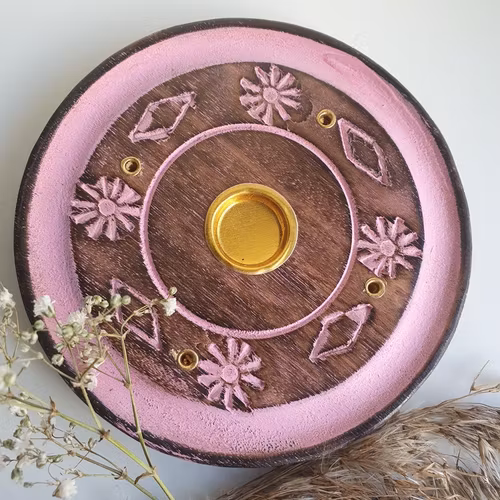 Rökelsehållare för stickor och koner, Rosa