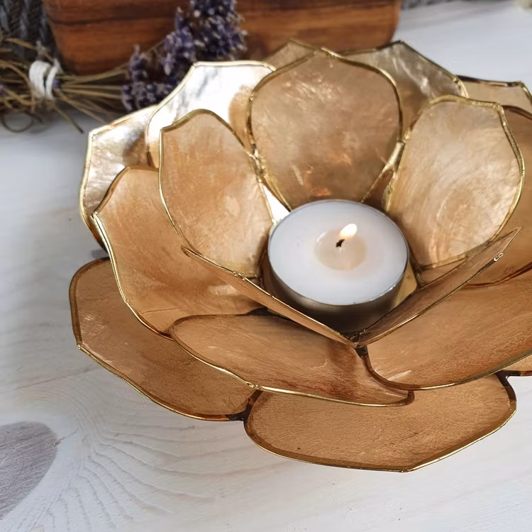 Ljushållare Lotus Petal Brons/guld