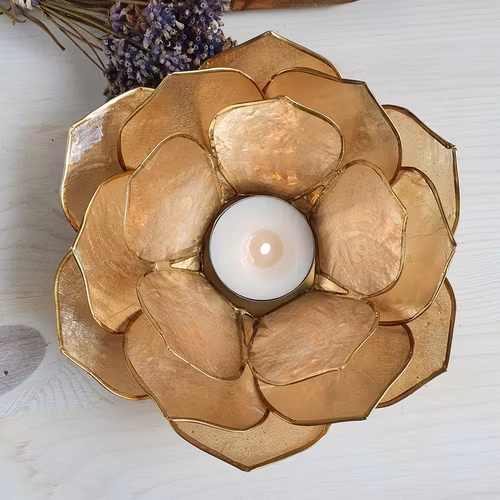 Ljushållare Lotus Petal Brons/guld