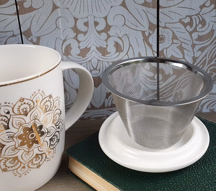Temugg med sil Mandala