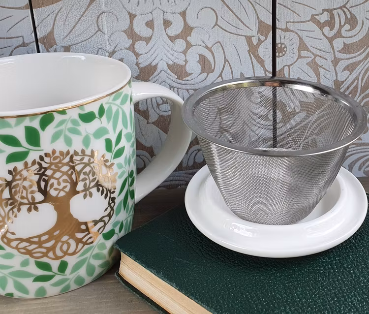 Temugg med sil Livets Träd