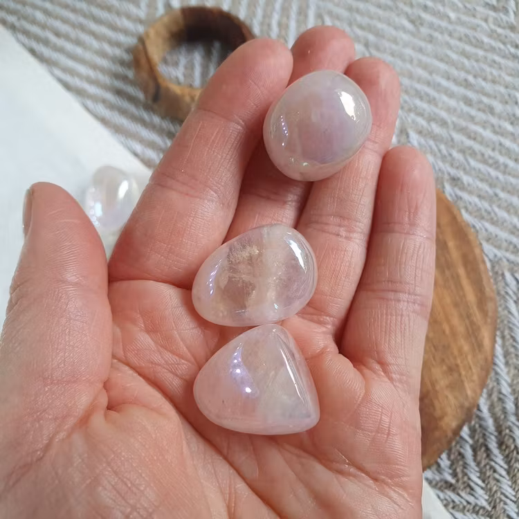Trumlad Rosenkvarts Aura 5-9 g XS