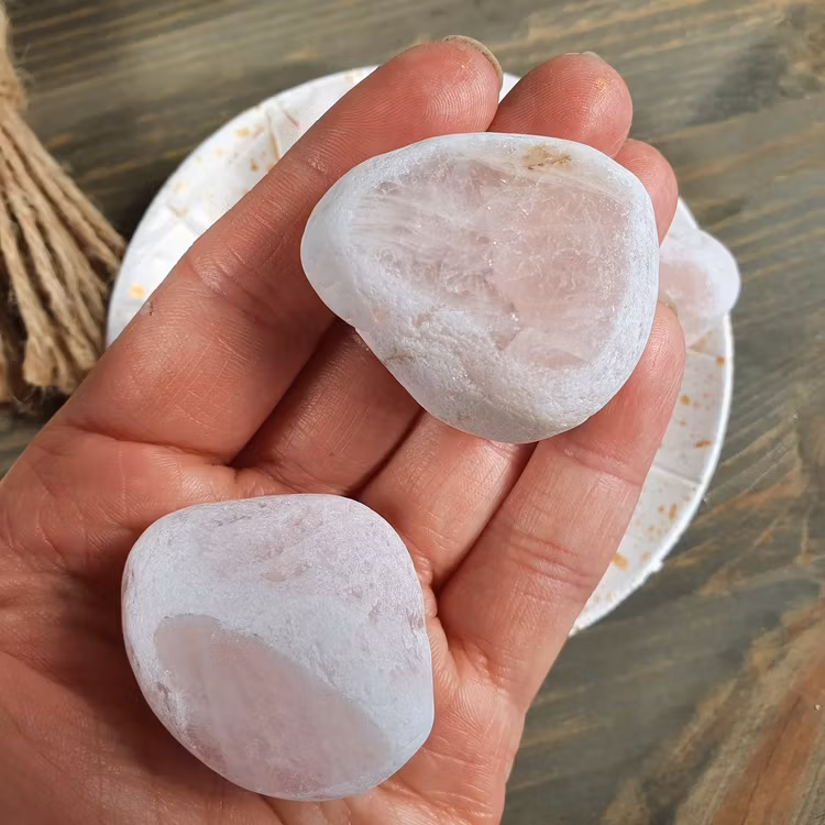 Flodägg Emaägg Rosenkvarts 32-40 g XL