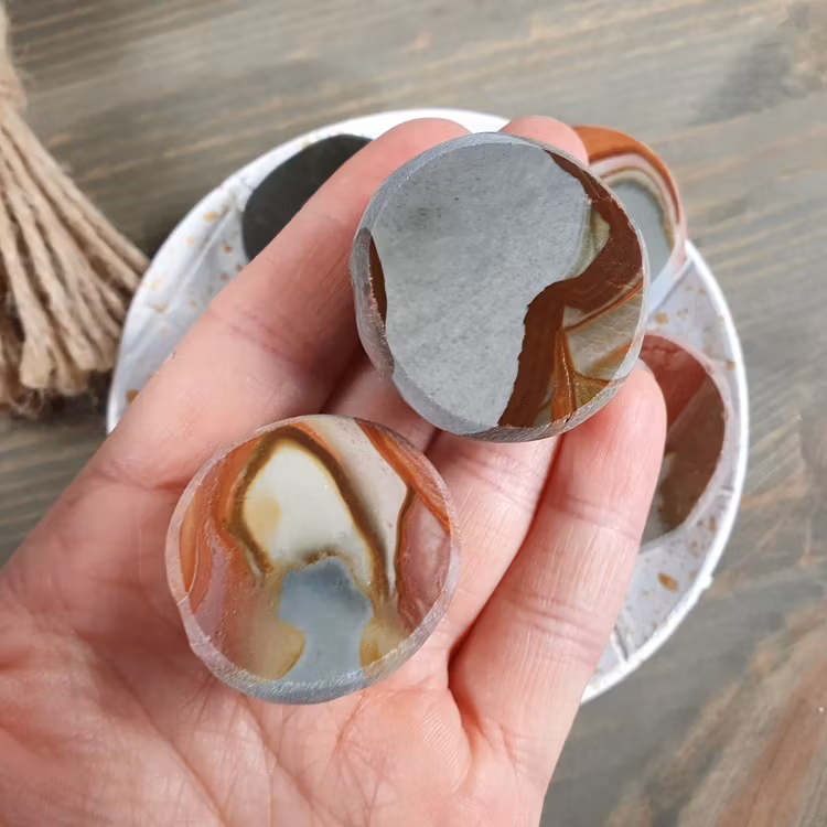 Flodägg Emaägg Polykrom Jaspis 35-50 g
