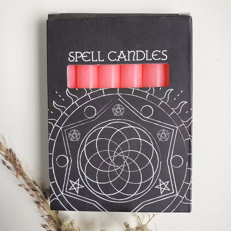 Spell Candles /Affirmationsljus Rosa