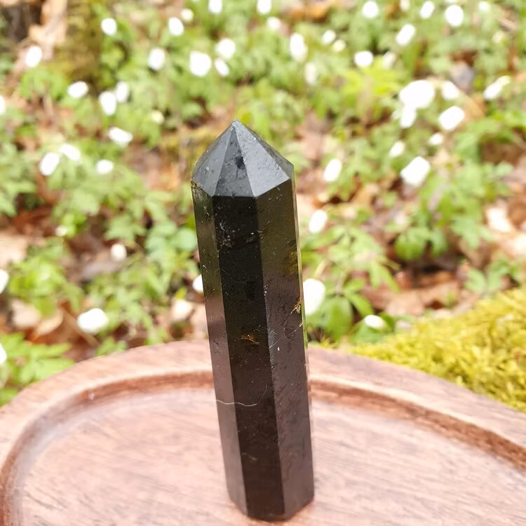 Spets av Svart Turmalin 10 cm. Detta ex