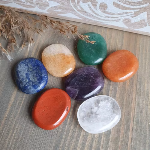 Mini No Worry stenar, Chakra set. 7 st