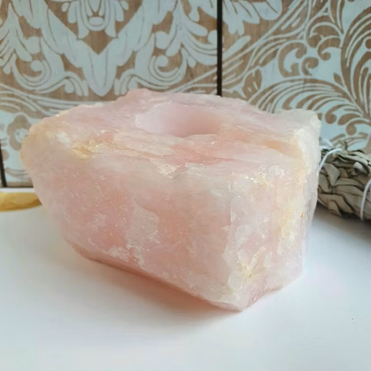 Ljuslykta Rosenkvarts 1000 g