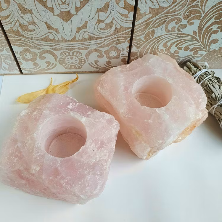 Ljuslykta Rosenkvarts 1000 g