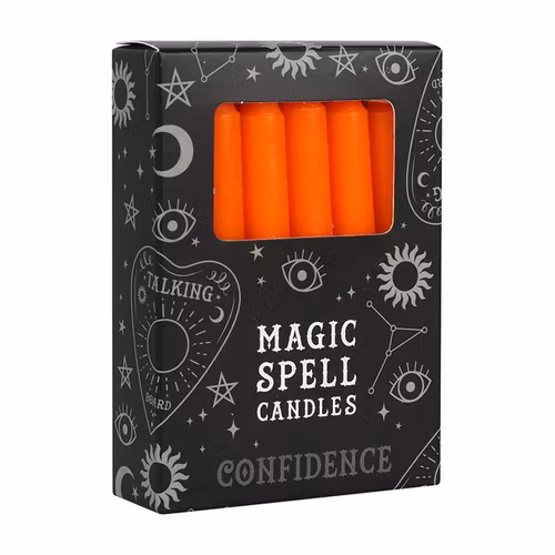 Spell Candles /Affirmationsljus Orange Confidence 12 p