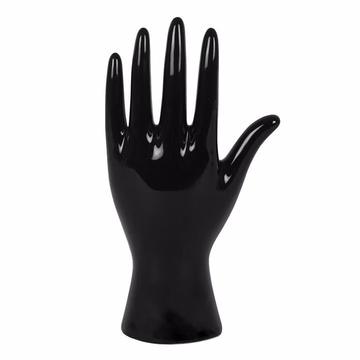 Svart Zodiac hand av porslin
