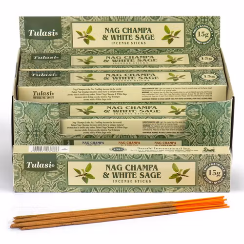 Rökelse Tulasi Nag Champa Salvia, 1 pkt