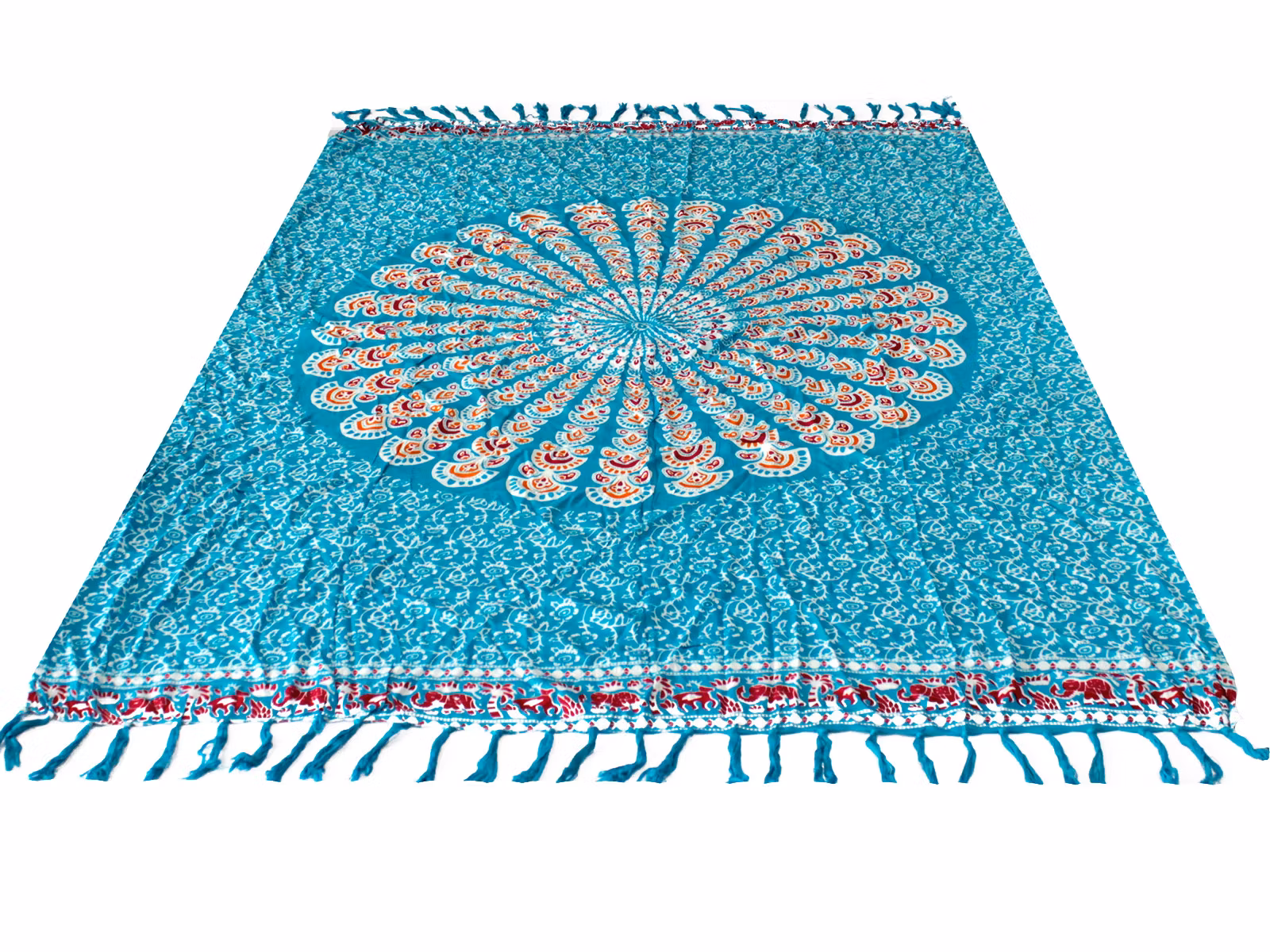 Sarong Mandala blå