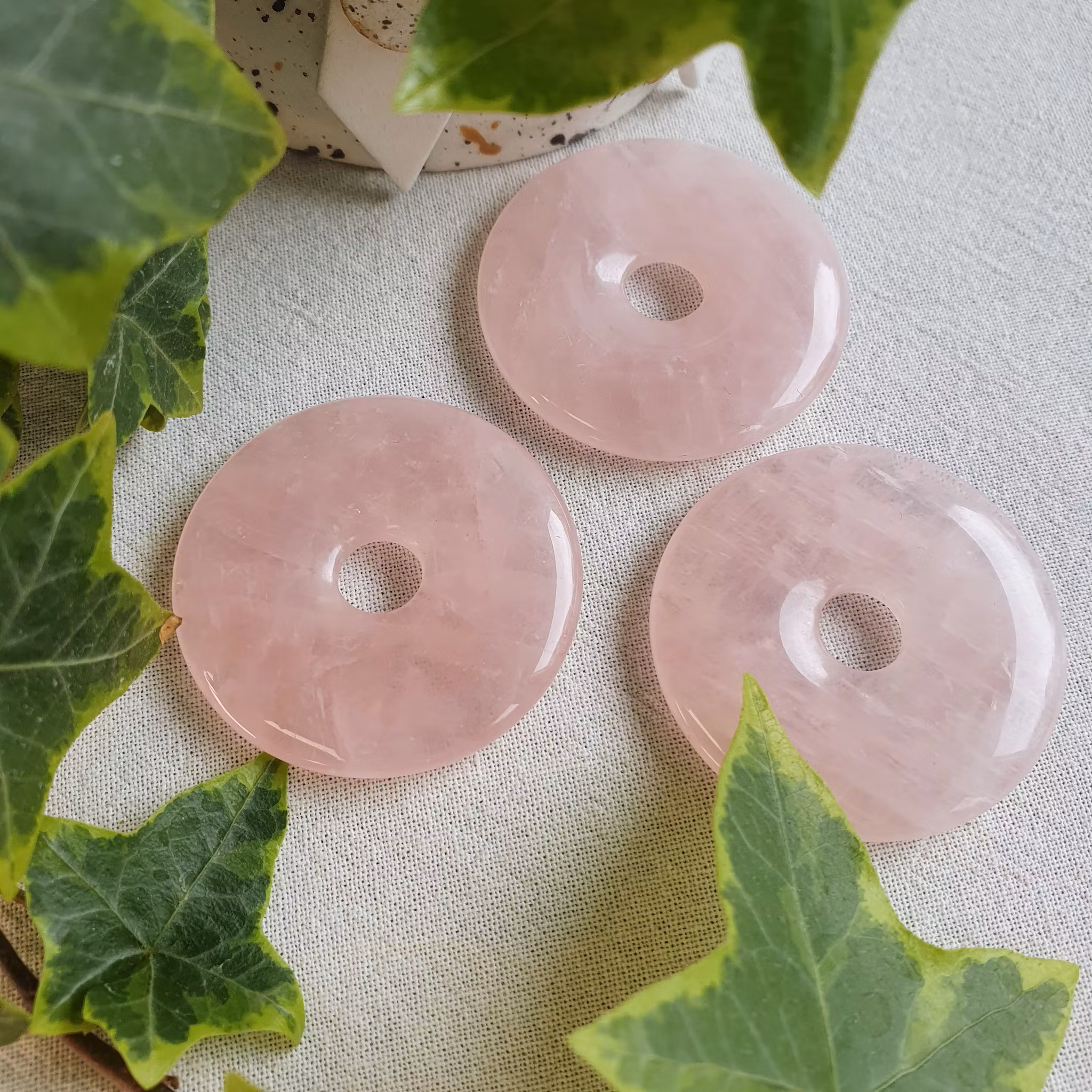 PI-sten i Rosenkvarts 4 cm