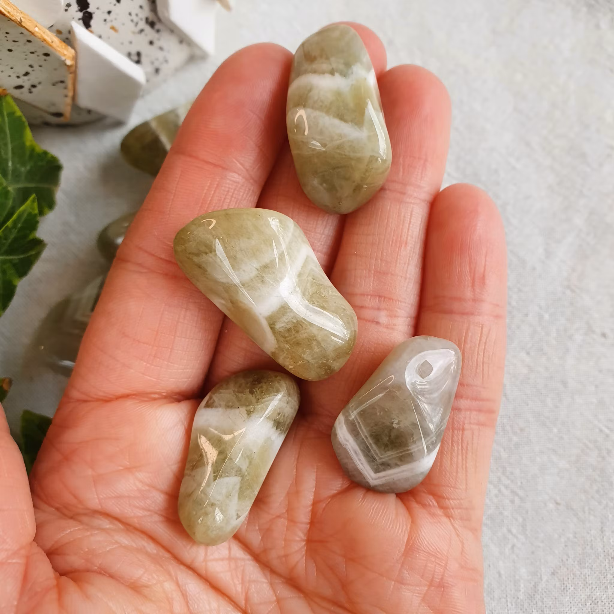 Trumlad Prasiolite 5-9 g XS
