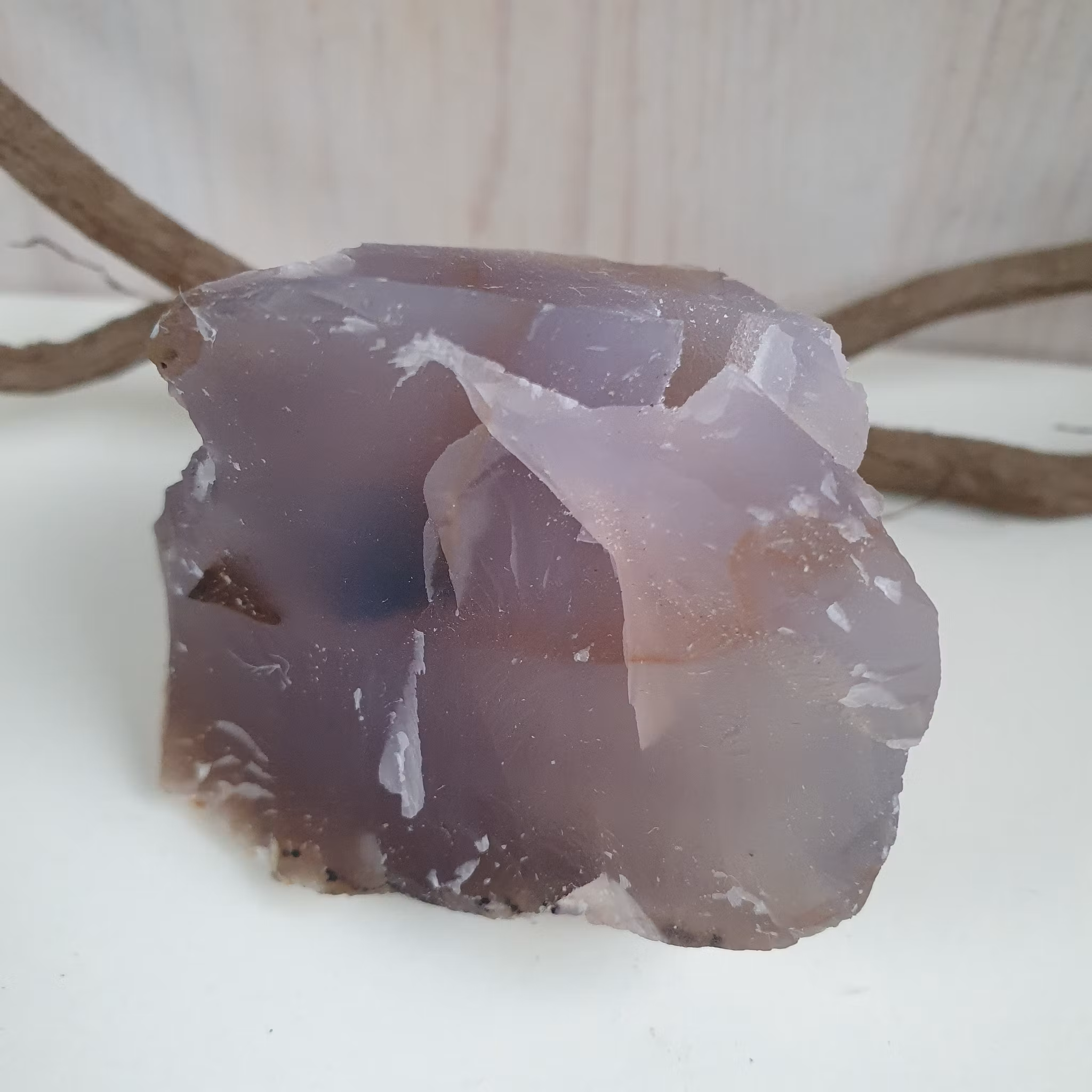 Rå Agat med druzy, 84 g. Detta ex