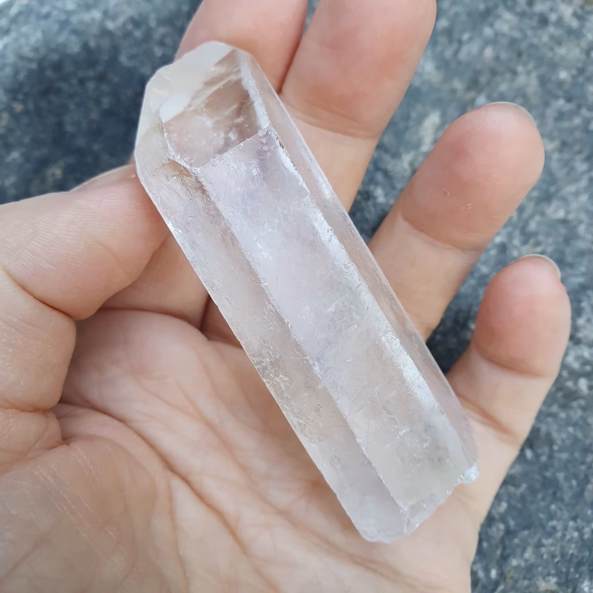 Rå Bergkristallspets, 59 g. Detta ex