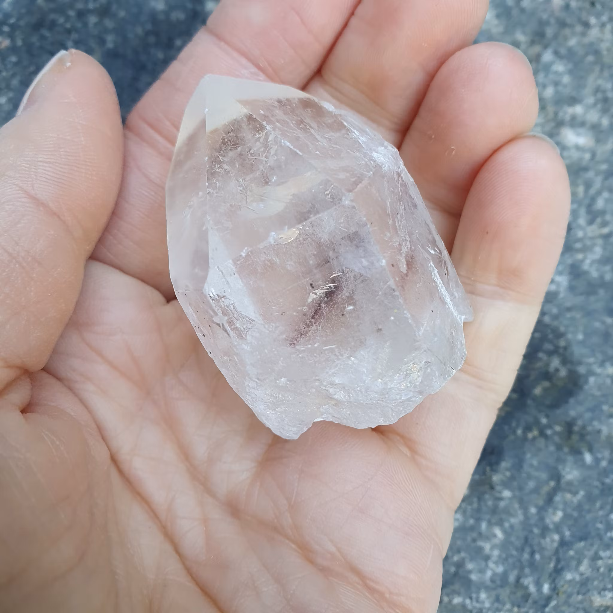 Rå Bergkristallspets, 70 g. Detta ex
