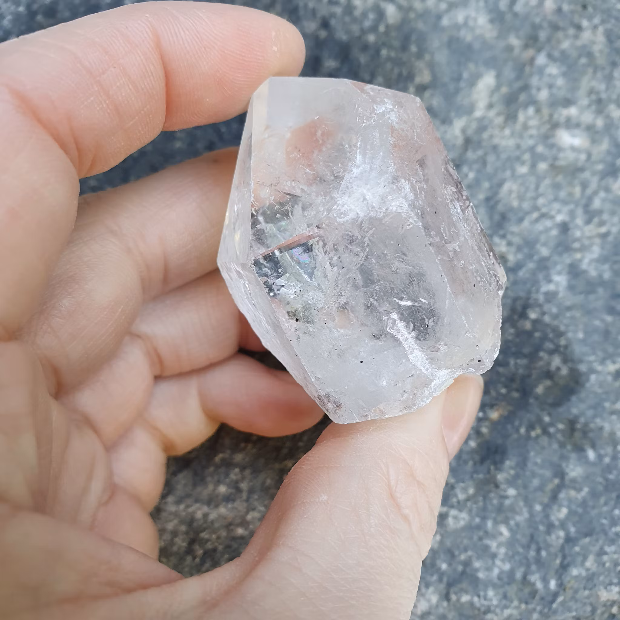 Rå Bergkristallspets, 70 g. Detta ex