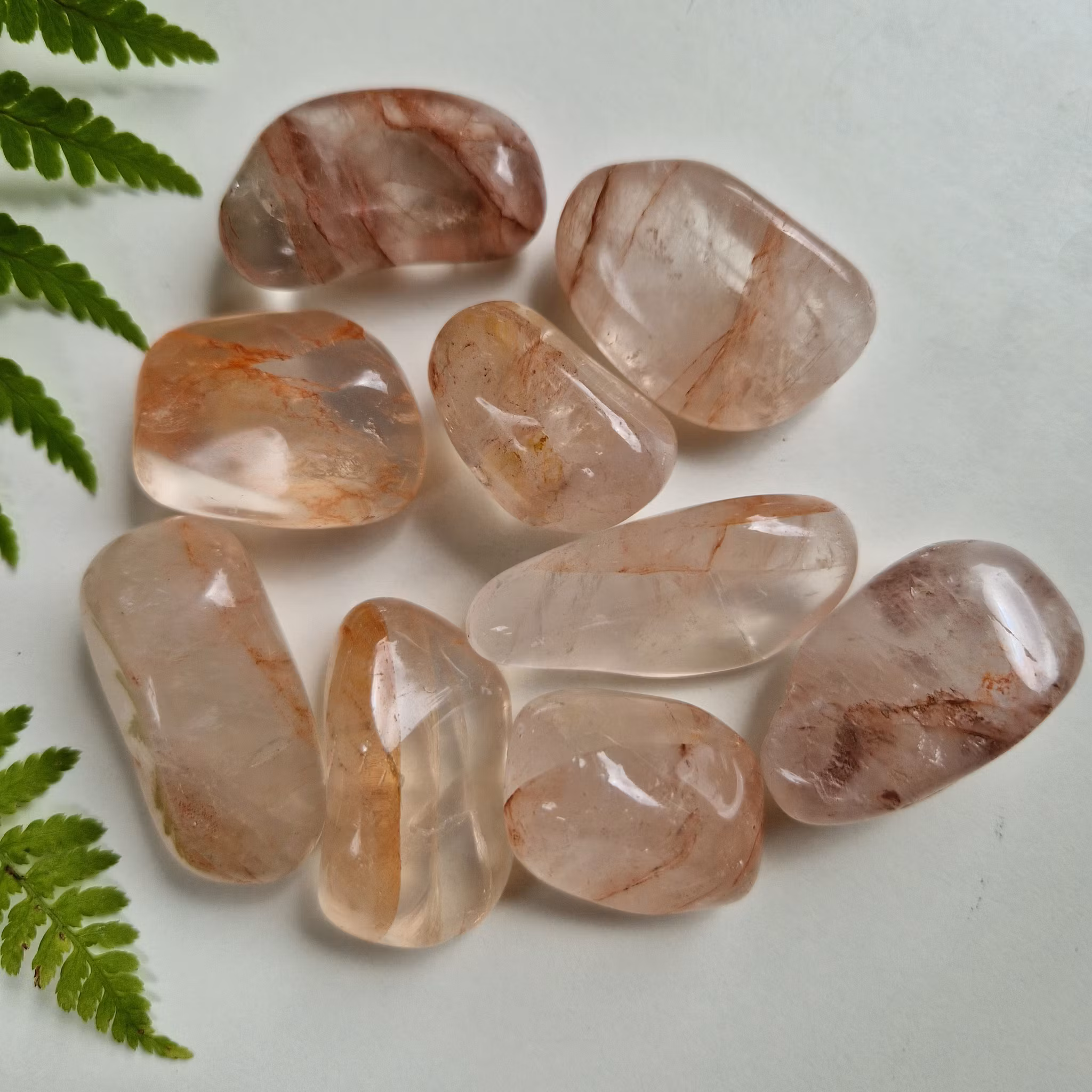 Trumlad Hematit kvarts 16-23 g M