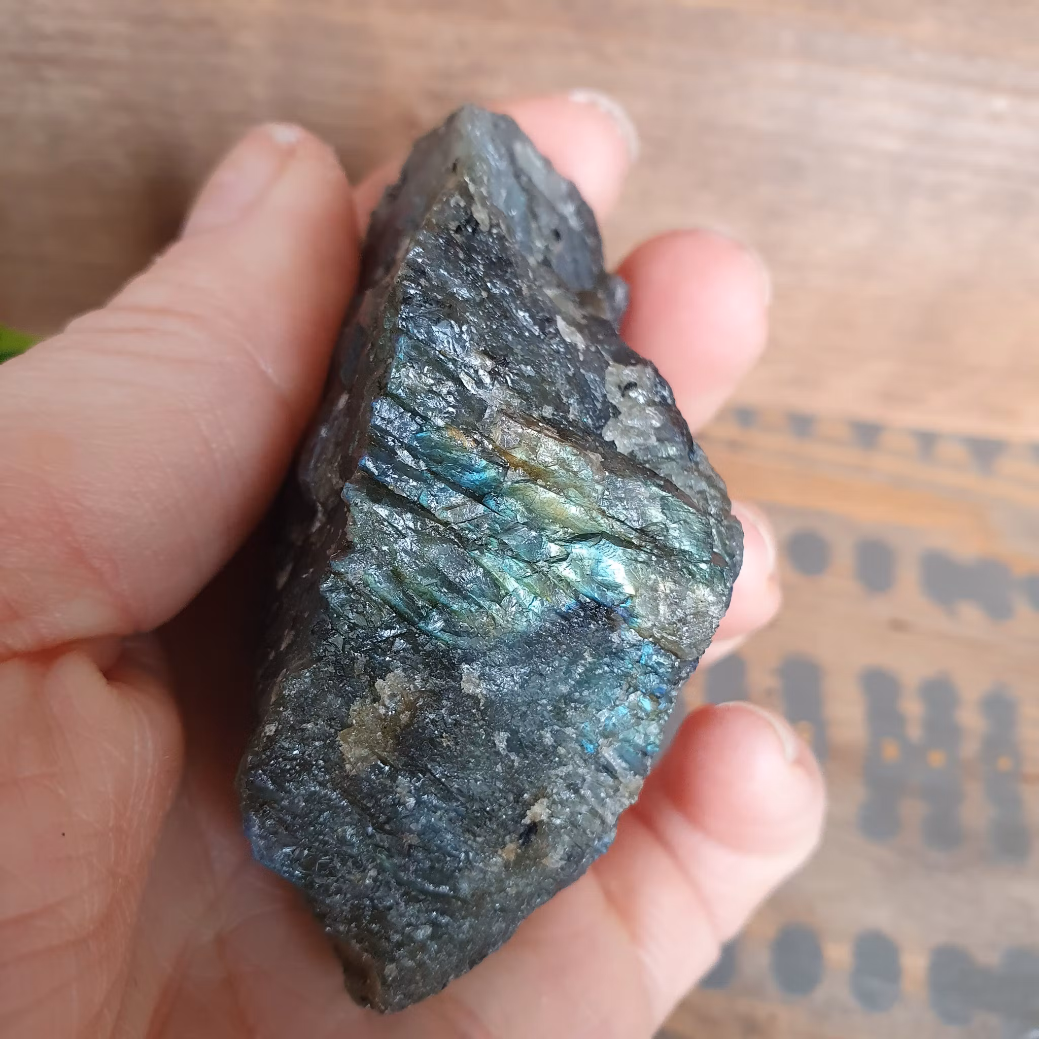 Rå Labradorit 129 g. Detta ex