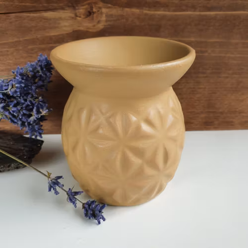 Aromalampa Stjärna Senapsgul