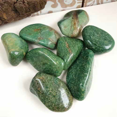 Trumlad grön kvarts, 16-23 g M