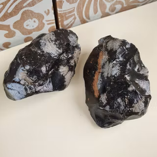 Rå Snöflingeobsidian, 51-60 g