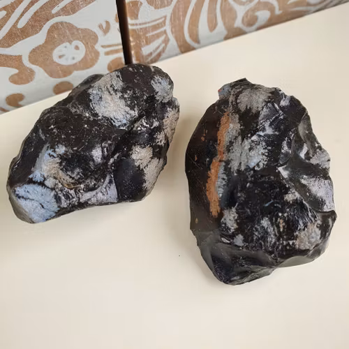 Rå Snöflingeobsidian, 51-60 g