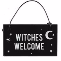 Miniskylt Witches welcome