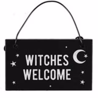 Miniskylt Witches welcome