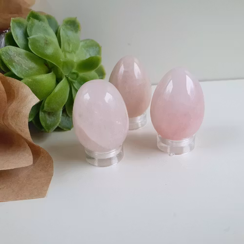 Ägg av Rosenkvarts 3 cm