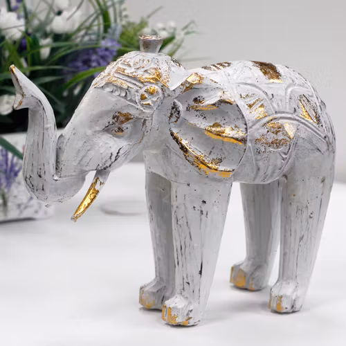 Dekorativ Elefant trä