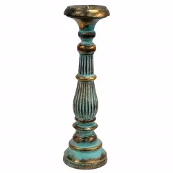 Ljusstake Turkos stor(1 st), trä